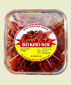 Bò khô sợi Đà Nẵng, dai ngon đậm vị, món nhâm nhi hấp dẫn
