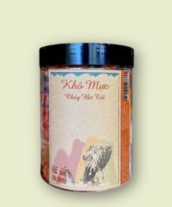 Khô mực cháy bơ tỏi Đà Nẵng, giòn tan, thơm lừng bơ tỏi, vị mặn ngọt.