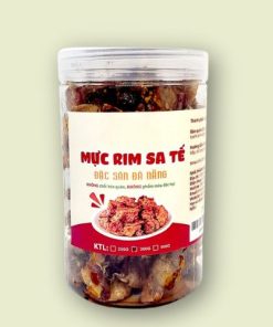 Mực cơm rim sa tế Đà Nẵng, cay nồng vị sa tế, mực cơm mềm ngọt.